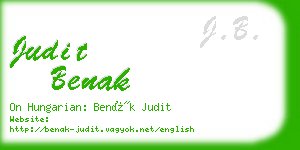 judit benak business card